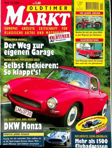 Deckblatt Oldtimer Markt (10/2001)